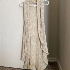 Knitted tank-cardigan